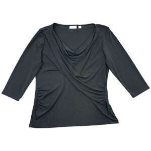 New York & Company Draped Neck With Side Ruching